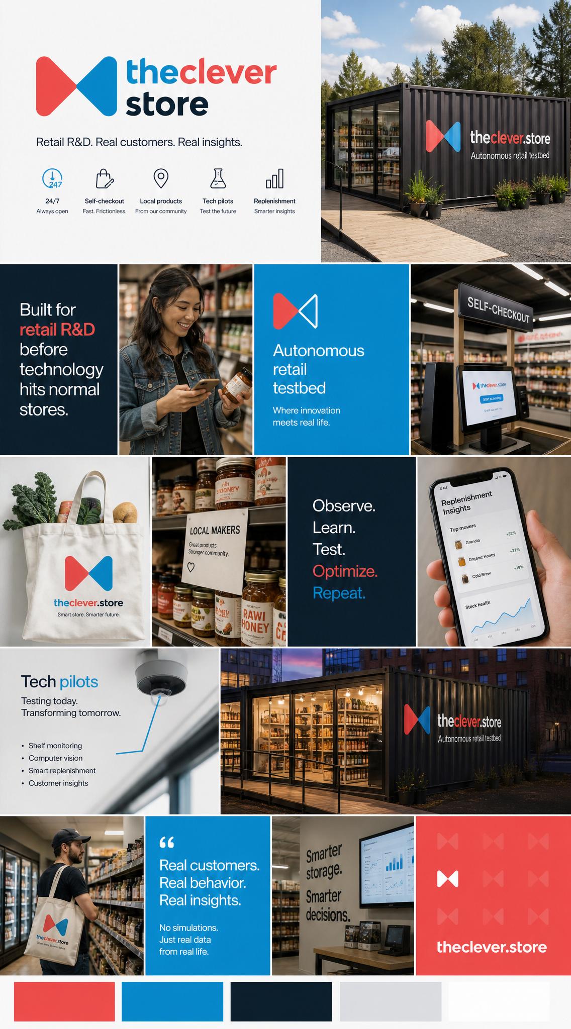 theclever.store autonomous container concept visual