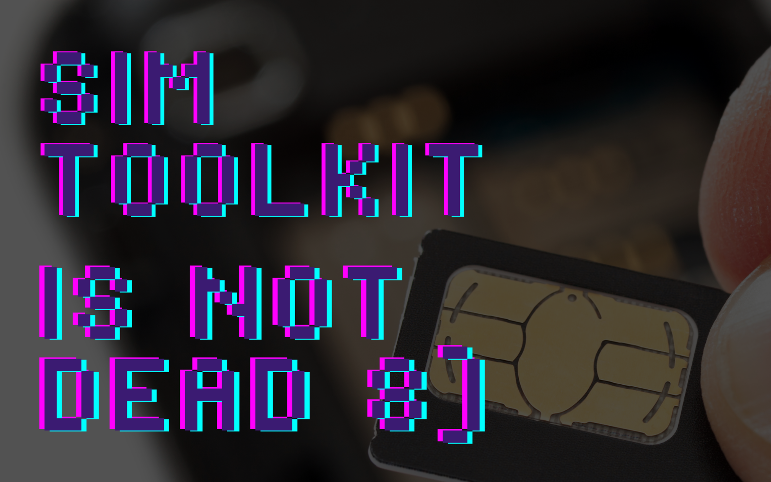 Interactive SMS and SIM toolkit concept visual